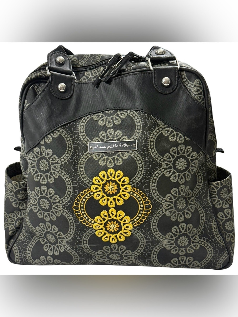 Petunia Pickle Bottom Convertible Diaper Bag Backpack Floral Travel Baby Bag